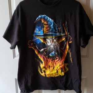 Wizard cat shirt XL